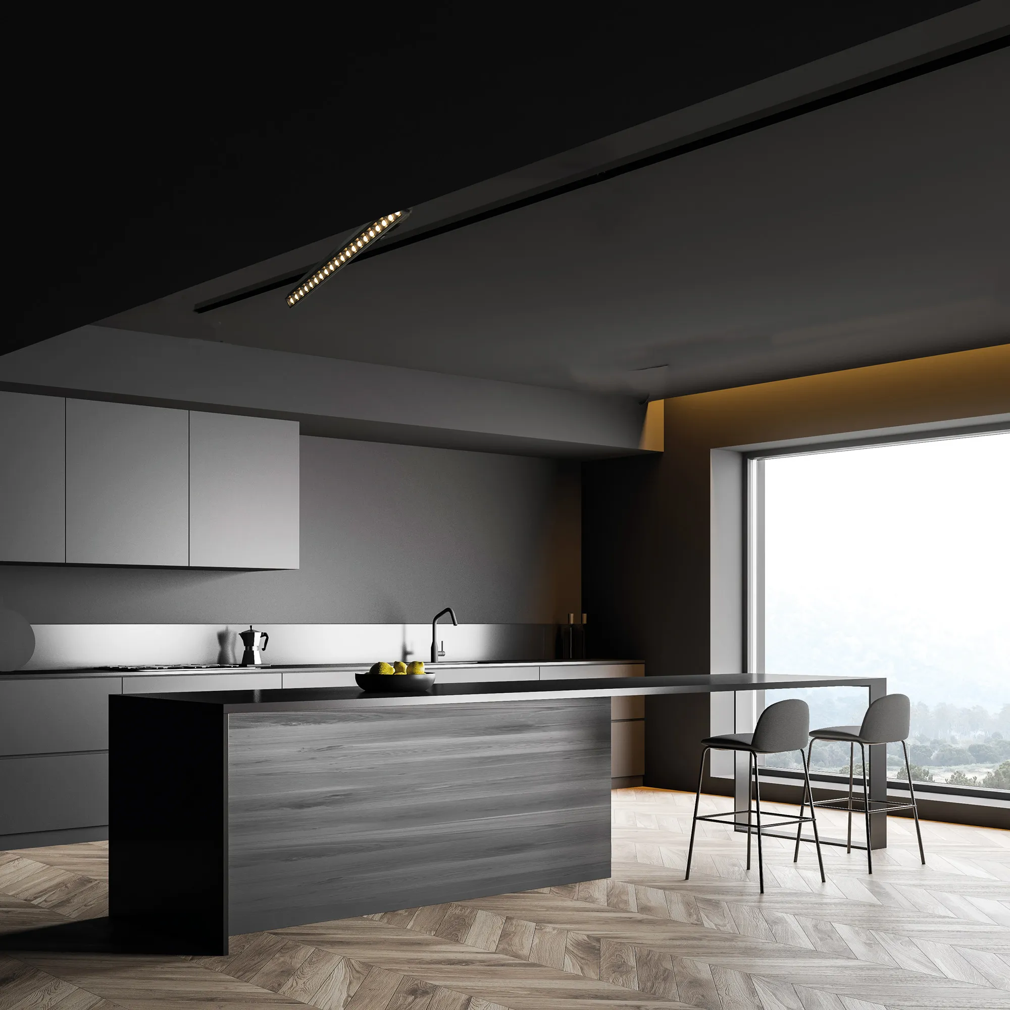 Creta Tracks Luminaires Mantra Fusion Track Fitting 30-60W